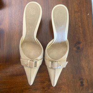 Gucci Tan Mules